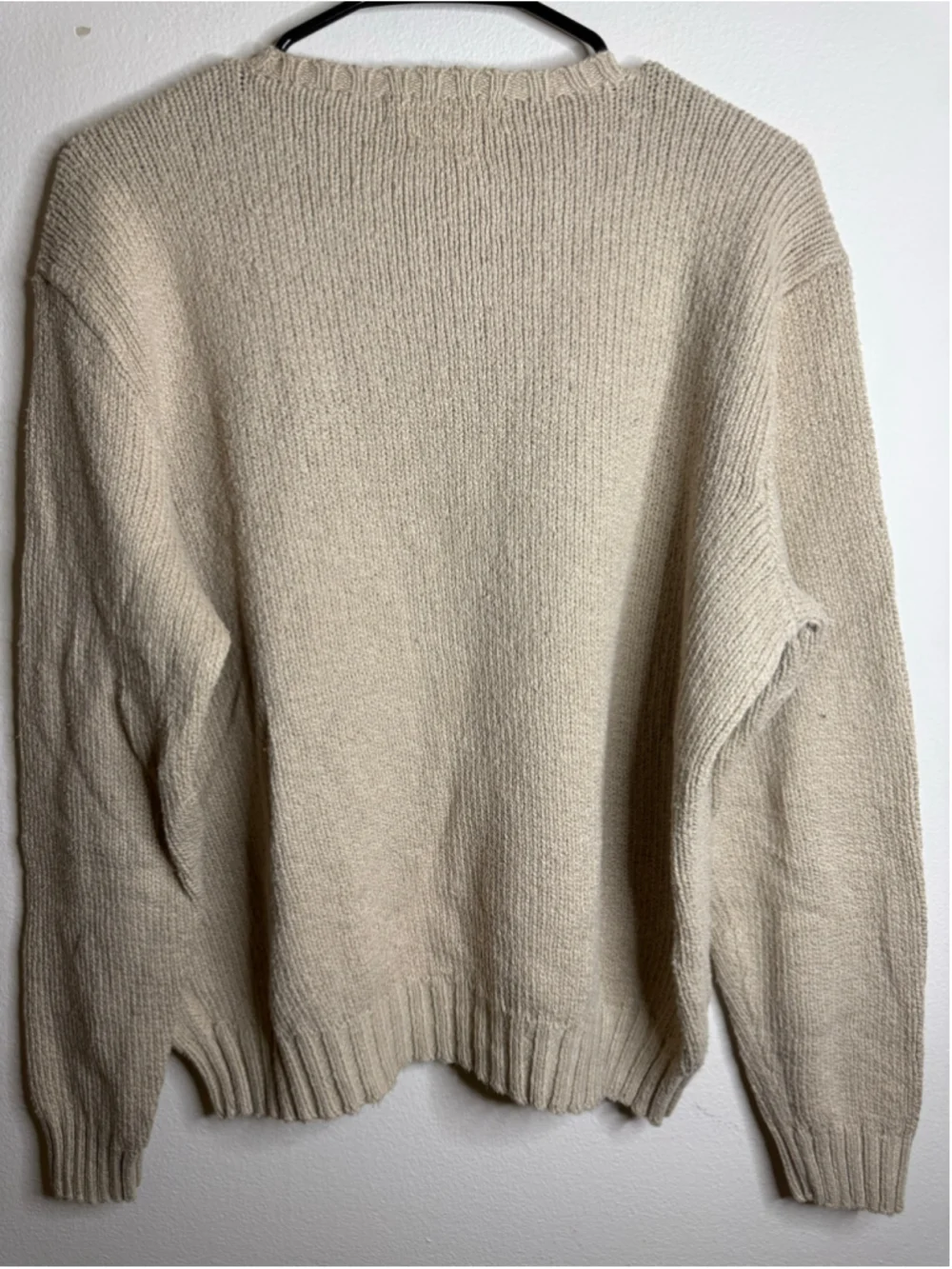 Men's Polo Ralph Lauren Crewneck Sweater Size L Beige
